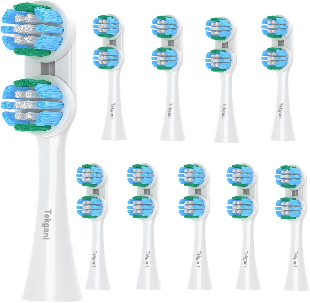 Pack of 10 Toothbrush Replacement Heads Compatible with Spinbrush Electric Toothbrush, Tooth Brush Head Refill