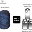 MOUNTAINLODGE Storage Sack for Sleeping Bag 110L Polyester and Mesh Extra Large Capacity for Sleeping Bag Hiking, Travelling and Camping