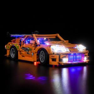 LocoLee Light kit Compatible with Lego 42204 Fast and Furious Toyota Supra MK4 - No Model Only Light, LED Lighting Accessories Compatible with Lego Toyota Supra MK4 (The Fast and The Furious) 42204
