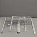 Neprock Clothing Racks for Hanging Clothes with Shelves, Portable Closet System Organizer Garment Rack for Clothes Storage, Metal Free Standing Wardrobe Clothes Organizer(White) (Medium)