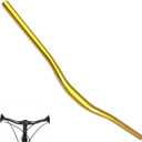 Wake 31.8mm MTB Mountain Bike Handlebar, Aluminum Alloy Mountain Bike Bicycle Riser Handlebar Extra Long 720/780mm with Paint Matte Surface (Gold, 780mm)
