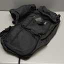 MIER Foldable Duffle Bag with Shoe Compartment 50L Travel Duffel Bags for Men Women Packable Overnight Bag for Camping Gym Weekender, Black