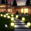 Solar Lights Outdoor Waterproof Decorations, 5 Pack Solar Globe Lights for Outside Color Changing Solar Garden Landscape Lights for Yard Patio Pathway Walkway Wedding Party Decor