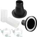 O'SKOOL 2-1/2" Dust Collection Steel Port, 2 Pack, for 4-inch Magnetic Dust Collection Coupler (Magnetic Port is not Included)