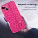 MOWIME Compatible with iPhone 17 Pro Max Case with Finger Strap, Cheetah Print Shockproof Soft TPU Protective Cover for Women Girls, Slim Anti Scratch Case for iPhone 17 Pro Max 6.9 Inch, Hot Pink