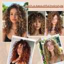 FLUFYMOOZ 4PC Clip in Hair Extensions, 10 Inch 100 Pure Protein Silk Short Hairpiece Deep Curly Wavy Hair Extensions Clip in Natural Soft Hairpiece for Women-Black Brown