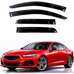 KPY Rain Guards Fit for 2021-2025 Acura TLX, Out-Channel Window Visors Vent Wind Deflectors 4PC, Car Accessories for 21-25 Acura TLX
