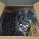 DLLT Caged Ceiling Fan with Light: 20" Farmhouse Fandelier with Lights and Remote & APP - Black Rustic Semi Flush Mount Bladeless Ceiling Fans Enclosed Fan for Bedroom Kitchen Living Dining Room