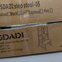 SDADI LT05W Mother's Helper Adjustable Height Kitchen Step Stool, Children Kids Toddlers Counter Level Learning Stool for Kitchen and Bathroom, White