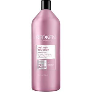 Redken Volume Injection Conditioner For Fine Hair - Adds Lift & Body, Volumizing & Detangling Without Weighing Down, Paraben Free