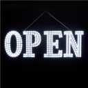 40"x14" Extra Large LED Open Signs for Business, Unique Design Super Bright Open Sign with Chain, High Visibility Open Sign for Stores Bar Hotel Retail Shops Window Salon Office (40*14 inch (All white))