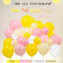 Yellow Pink Lemon Balloon Garland Arch kit with pastel Yellow Pearl White Balloons for Lemonade juicy one 1st Birthday Summer main squeeze Bridal Shower Girl Sweet Baby shower Decorations