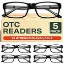 Gaoye Reading Glasses Blue Light Blocking, Spring Hinge Readers for Women Anti Glare Filter Lightweight Eyeglasses (A2-5 Pack Flower Vibes, 2.75)