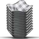 Geiserailie 10 Pcs Hot Bowl Holder Microwave Safe Bowl Cozy Multipurpose Heat Proof Plate Holder to Prevent Hand from Heat and Maintain Food Warm(Grey) (Gray)