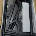 Small Standing Desk with Wheels, Portable Treadmill Desk, Rolling Desk Adjustable Height for Laptop, Mobile Standing Table for Walking Pad, Bedside Table (Black)