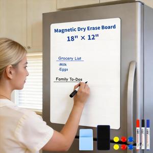 MOOJOU Giant Magnetic Whiteboard 100"x48" Peel & Stick for Full Wall