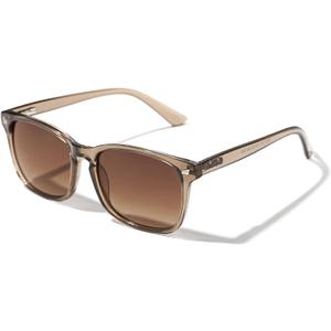 TIJN Polarized Sunglasses for Womens and Mens,Classic Square Frames Shades for UV Protection, Stylish and Trendy Sunnies (15.brown Frame / Brown Lens)