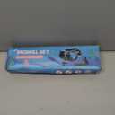 Greatever Dry Snorkel Set, Panoramic Wide View, Anti-Fog Scuba Diving Mask, Professional Snorkeling Gear (Kids, Black Green)