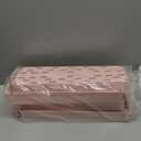 SPACEKEEPER Slim Rolling Storage Cart 4 Tier Bathroom Organizer Utility Cart Mobile Shelving Unit Tower Rack for Kitchen, Laundry Room, Bathroom, Narrow Places, Pink