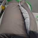 KSIIA Orthopedic Dog Bed Dog Crate Bed Waterproof for Large Dogs Deluxe Plush Washable Pet Mat with Egg Crate Foam & Removable Cover, 35 x 22 Inch, Gray (Light Grey)