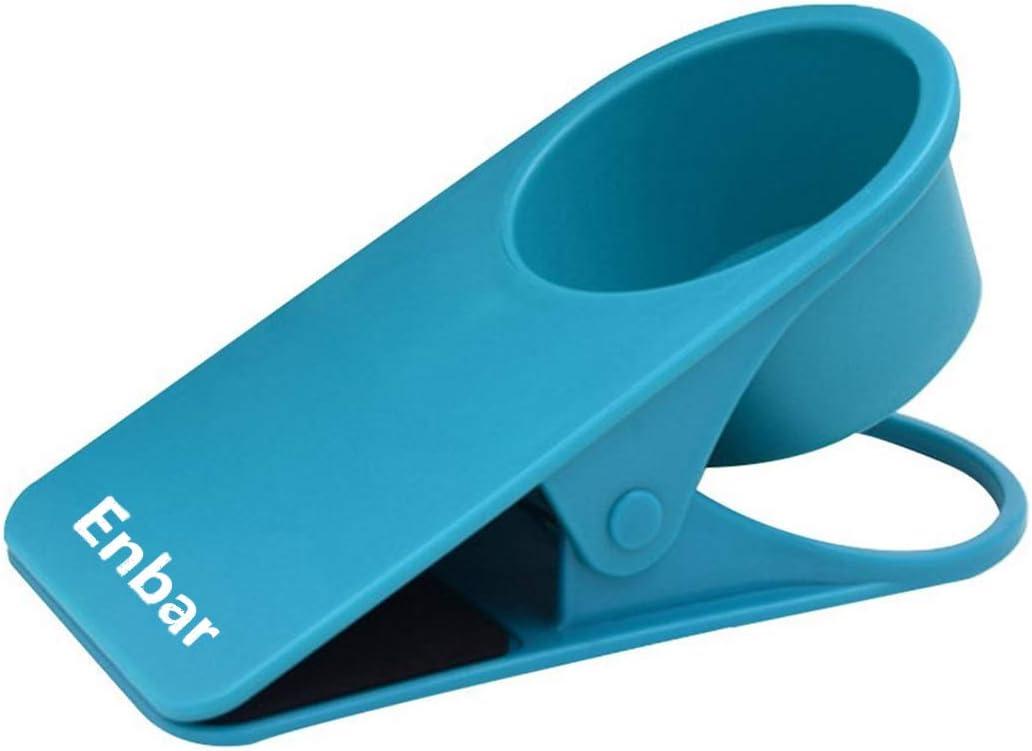 Drinking Home Office Desk Table Top Cup Clip Drink Drink Soda Coffee Cup Holder Cup & Saucer Clip Design (Blue)