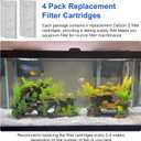 Filter D Cartridges Replacement for Imagitarium Aquarium Fish Tank Filter, Aquarium Coconut Carbon Cartridge Filter Compatible with Imagitarium Aquariums Type D Filter Cartridges 4 Pack