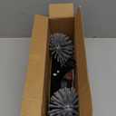 POOLAZA Pool Brush Head with Round Ends, Heavy Duty Pool Brushes for Cleaning Pool Walls, Floors Steps & Corners, 17.5" Pool Brush with Sturdy Aluminum Handle & Durable Nylon Bristles (Yellow)