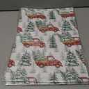 2 x GIOLNIAY Red Truck Christmas Wrapping Paper for Kids Adults - Rustic Holiday Gift Wrap with Farmhouse Trees and Winter Forest Design - 4 Jumbo Sheets, 28" x 40" Each (31 sq. ft ttl), Easy to Store