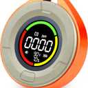 3-in-1 Portable Carbon Monoxide Detector, Professional Rechargeable Real-Time Travel CO Monitor 140HR Standby, Premium Reliable CO Detector with Loud Alarm for Air Safety (Orange/Passion)