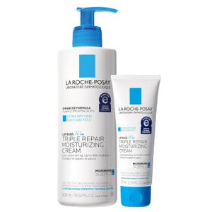 La Roche-Posay Lipikar AP+ Triple Repair Moisturizing Cream | Face & Body Lotion For Dry Skin | Shea Butter & Niacinamide Moisturizer | Gentle Face & Body Cream For Dry, Rough & Sensitive Skin (8.03 Fl Oz (Pack of 2))