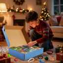 Football Advent Calendar 2025-24 Days Sports Countdown Calendar for Teens Boys Girls Rugby Sports Party Favors Gifts for Football Pans (Red Green Football)