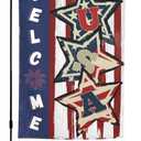 2 x Patriotic American Garden Flag 12x18 Inch Stars and Stripes 4th of July Independence Day Flags for Home Yard Outdoor Decor (without Stick)