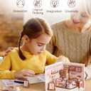 Rolife Super Creator Kits Tasty Cake Shop, Tiny House Building Blocks for Little Dolls, DIY Plastic Mini House Model Building Kits for Teens Aged 14+, DIY Crafts/Hobbies for Adults (Tasty Cake Shop)