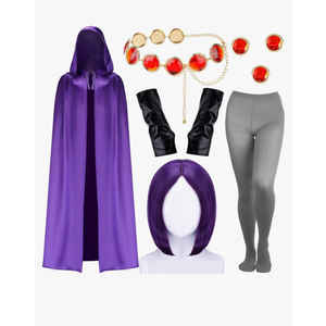 Halloween Anime Costume Include Cloak,Wig,Waist Belt,Pantyhose and Gloves for Women Cosplay