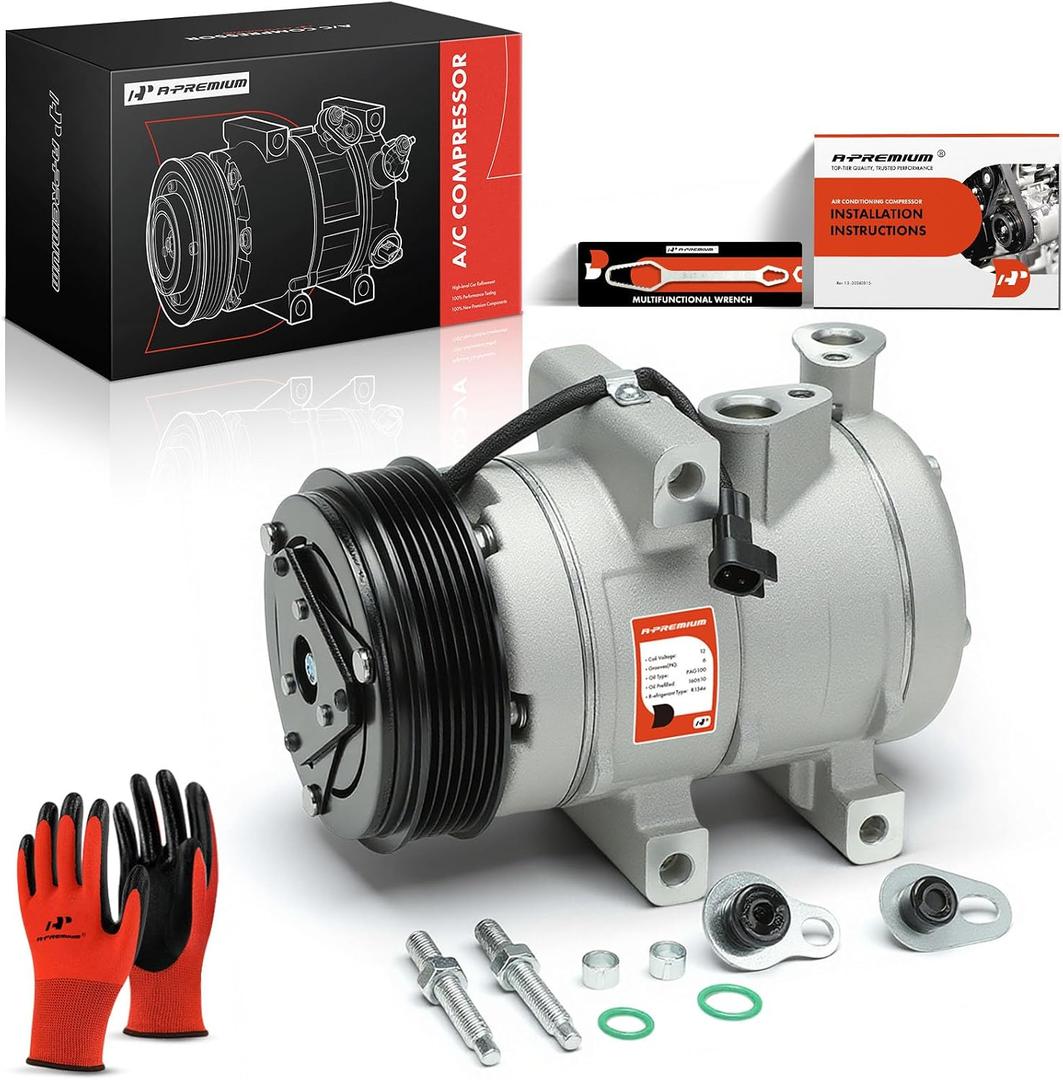 A-Premium Air Conditioner AC Compressor with Clutch