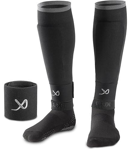 LUX Soccer Sleeves w/FREE Guard Stays for Men/Boys/Youth Compatible w/Soccer Grip Sock
