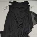 Alex Evenings Women's Long Cold Shoulder Dress, Mother of The Bride, Formal Events, (16, Black)