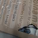 Legging Organizer for Closet, Metal Yoga Pants Hanger w/Rubber Coated 2 Pack w/10 Clips Hold 20 Leggings, Hangers Space Saving Hanging Closet Organizer for Closet Organizers and Storage-Grey (Gray)