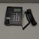 Corded Caller ID Telephone, TelPal Landline Home Phones with Blue Backlight & Speaker, Hands Free Analog Hotel Office Telephone Set, Desktop Speed Memory Dial Telephones for Seniors (Black)