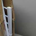 Babelio 36-57" Extra Wide Baby/Dog Gate, Auto Close with Large Walk Thru Door,Safety for Pet, House, Stairs and Doorways, Pressure Mounted for Chlid, White