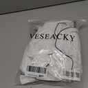 Veseacky Women's Summer Cool 100% Cotton Short Sleeve Pajama Set Button Down Shorts with Drawstring & Pockets (White,XL)