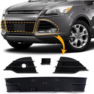 CZShiYue Fog Light Grill Cover Frame Lamp Shade Under Front Bumper for Ford Escape/Kuga 2013 2014 2015 2016 DV45-17K947-A DV45-17K946-A DV45-17K945-B (Grille Left Triangle)