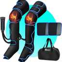 Leg Massager, Air Compression Massager with 3 Level Heat, 6 Modes & 3 Intensities, for Foot, Calf, KneeThigh and Muscles Relaxation