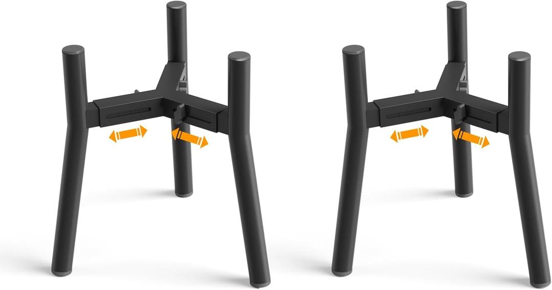 SHAINFUN 2Pack Raised Dog Bowl Stand for Large Dogs, Adjustable Width 7 to 10.6", Elevated Tall Food Water Stand (Bowl Not Included)