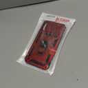 Phone Case for iPhone 12 Pro Max with Camera Lens Cover HD Screen Protector,Military Grade Ring Car Mount Kickstand Hybrid Hard PC Soft TPU Shockproof Protective Red