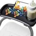 Stroller Snack Tray Replacement for Graco - Stroller Cup Holder with Phone Holder, Universal Snack Tray, Stroller Tray Attachment with Non Slip Clip