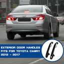 Front Driver & Passenger Exterior Door Handles 69211-06090 69217-06370 for Toyota Camry 2012-2017 - Set of 2