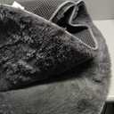 Ophanie Round Rug 4Ft Grey Circle Area Rugs, Fluffy Fuzzy Small Bedroom Carpet 4 Foot, Plush Shag Floor Gray Living Room Christmas Circular Aesthetic Decor for Kids Teen Boys Baby, Nursery, Classroom