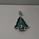 Coffee Spoon and Rest for Coffee Bar Accessories, Christmas Small Spoon Rest for Coffee Station, Tea Spoon Rest Teaspoon Rest (Christmas Tree Green + Spoon with Silicone Christmas Tree Handle)