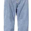 Mens Relaxed Fit Jeans Y2k Hip Hop Streetwear Wide Leg Jean Plus Size Baggy Straight Leg Denim Pants Casual Trousers, Size 3XL